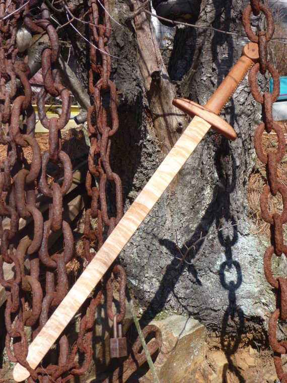 Items similar to Knights Sword, handmade wooden practice sword with