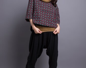 Army Green Wide Leg Summer Pants Plus Size Linen by Lantingstyle