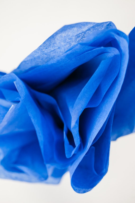 Royal Blue Tissue Paper Bulk Tissue Paper 48 Sheets Blue