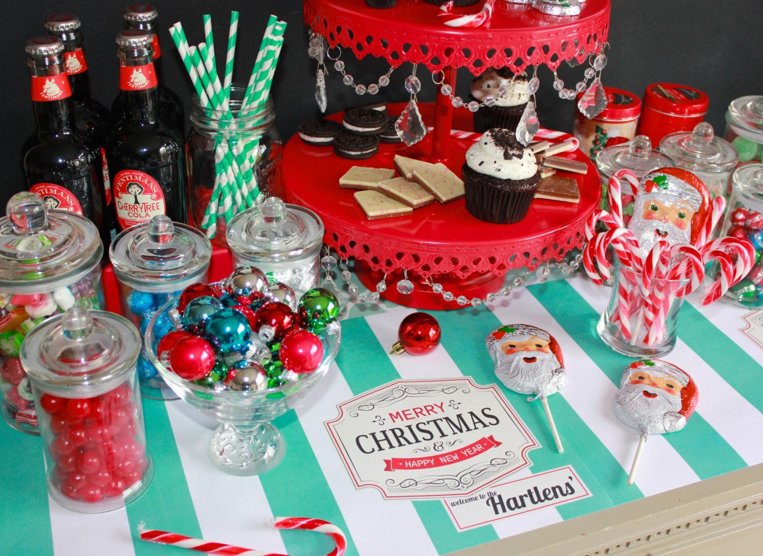 Personalized Paper Placemats Christmas Holiday table by TIPgifts