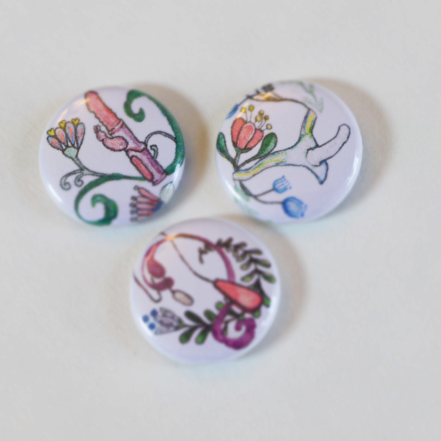 Naughty Feminist Pins Sex Toy Illustration Buttons Free Download Nude
