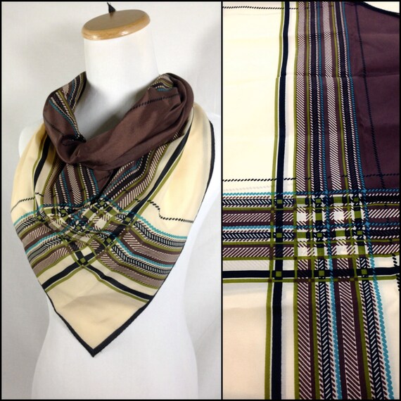 Totes Rain Scarf Water Repellent Head Scarf Brown by CharlottesKat