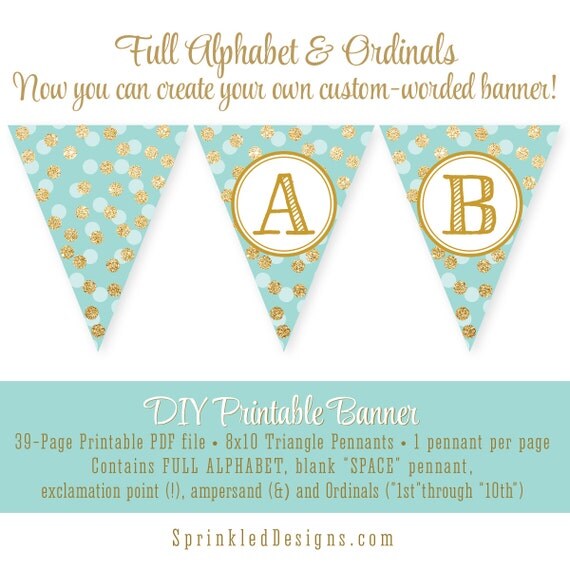 Printable Alphabet Pennant Banner | printable diy pennant banner full alphabet custom beach Printable Alphabet Pennant Banner | printable diy pennant banner full alphabet custom beach