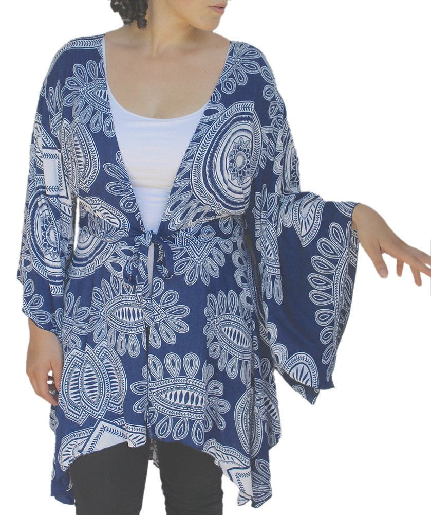 Women's Kimono Plus Size Tunic Cardigan Lagenlook Plus