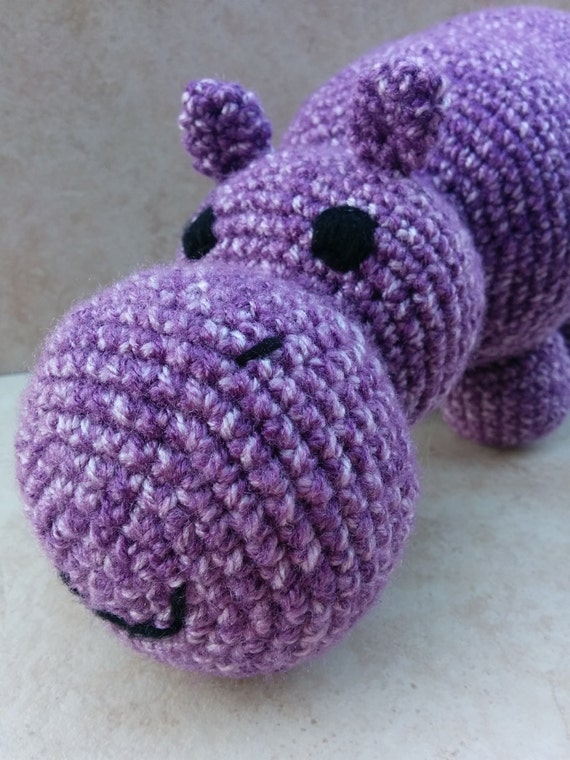 purple hippo soft toy