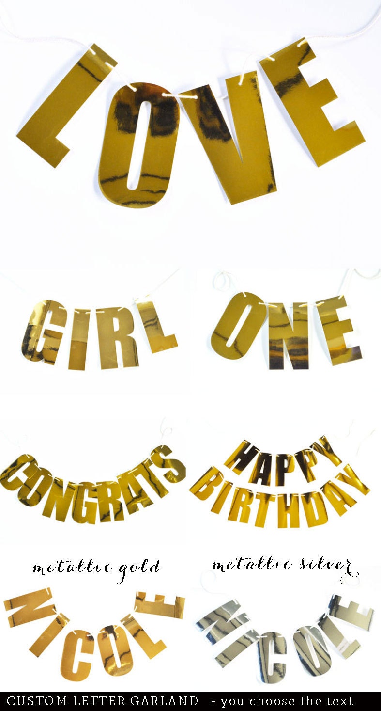 Letter Garland Custom Banner Custom Garland Custom Photo
