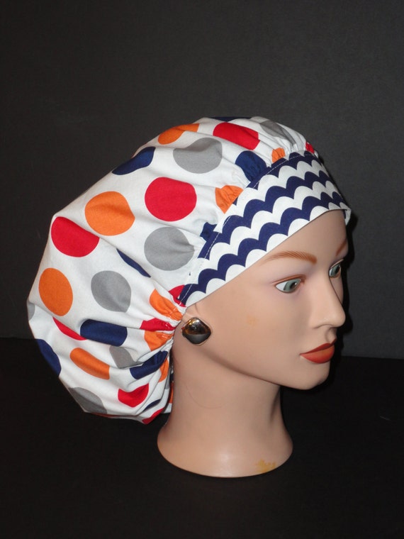 The Perfect Size Bouffant Scrub Hat...Navy by TwoSew on Etsy
