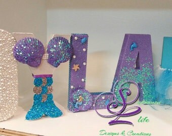 Mermaid party Mermaid birthday party Mermaid party decorations Mermaid letters Under the Sea Mermaid Under the Sea theme Mermaid decorations