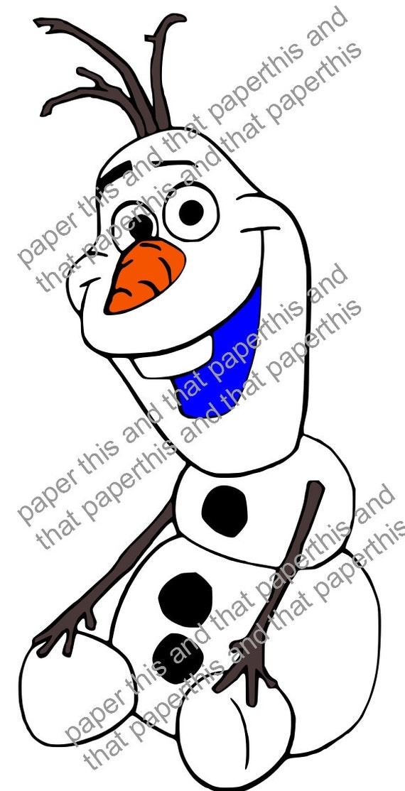 Frozen Inspired Olaf SVG file for Your Cricut by JensCraftHaven