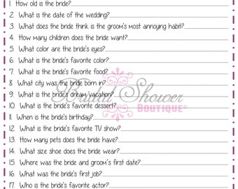 What are some fun and unique bridal shower games?