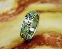 hawaiian personalized wedding rings