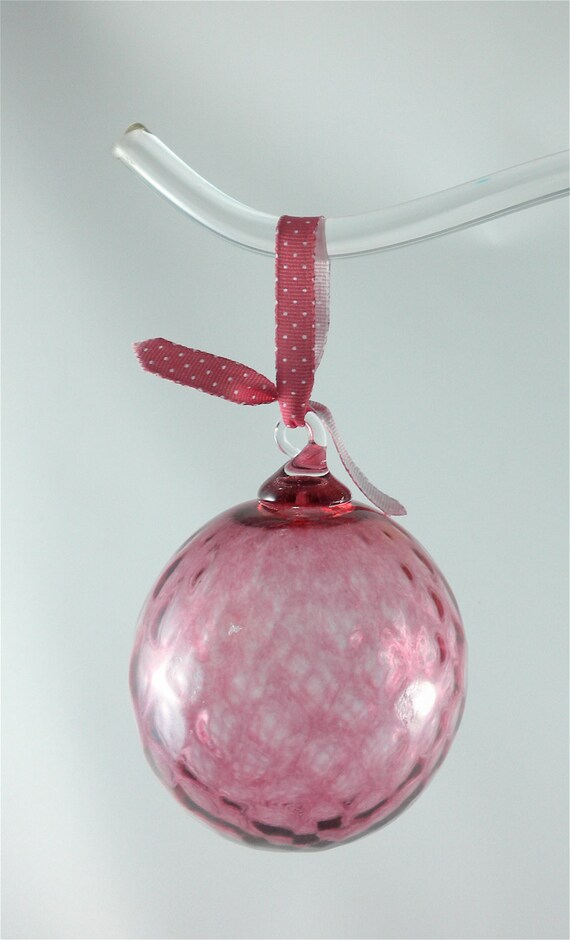 hand blown glass ornaments pink diamond pattern by hand blown glass ornaments pink diamond pattern by