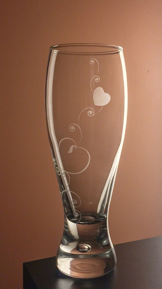 Valentines Day Gift For Her Glass Pilsner Beer Mug