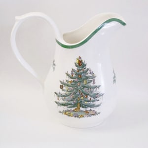 Vintage Spode China Christmas Pitcher - Made in England