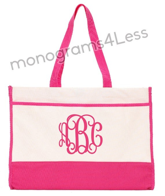 SALE!!! Tote Bag With Custom Monogram Bridesmaid Gift Tote Bag ...