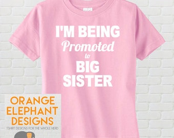 being promoted to big sister shirt