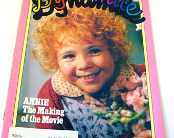 Annie Movie, Vintage Annie Magazine, Vintage Dynamite Magazine, 1970s ...