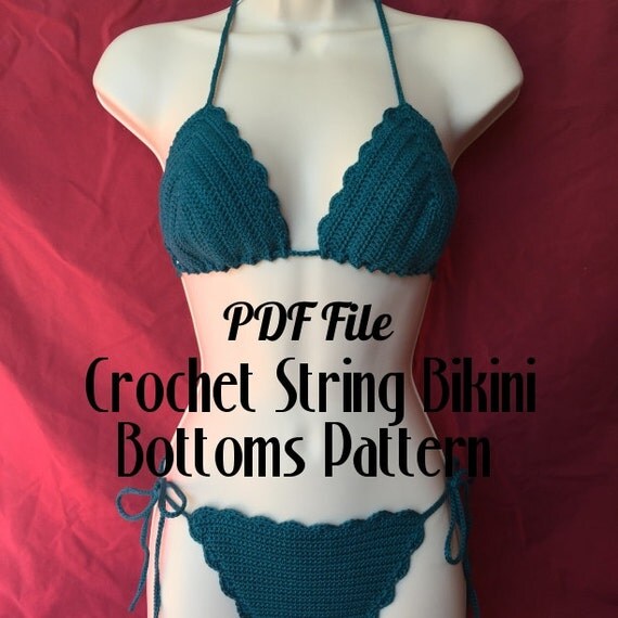 Scallop String Crochet Bikini Bottoms Written by ZaysCrochet