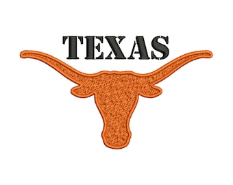 Texas Longhorns machine embroidery design - 4x4, 5x7, 6x10 hoops ...