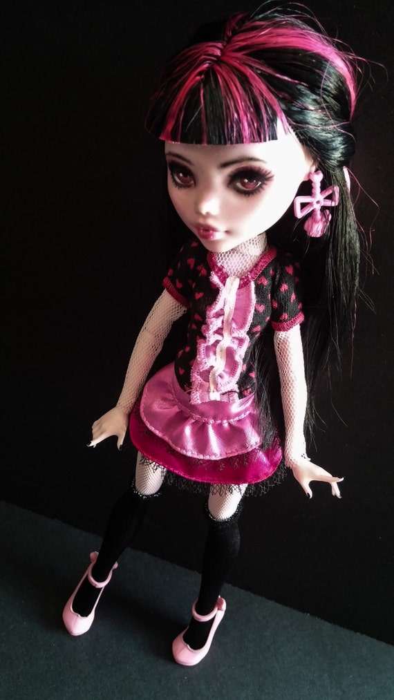 ON HOLD Draculaura Custom Repainted doll by angelcardart on Etsy
