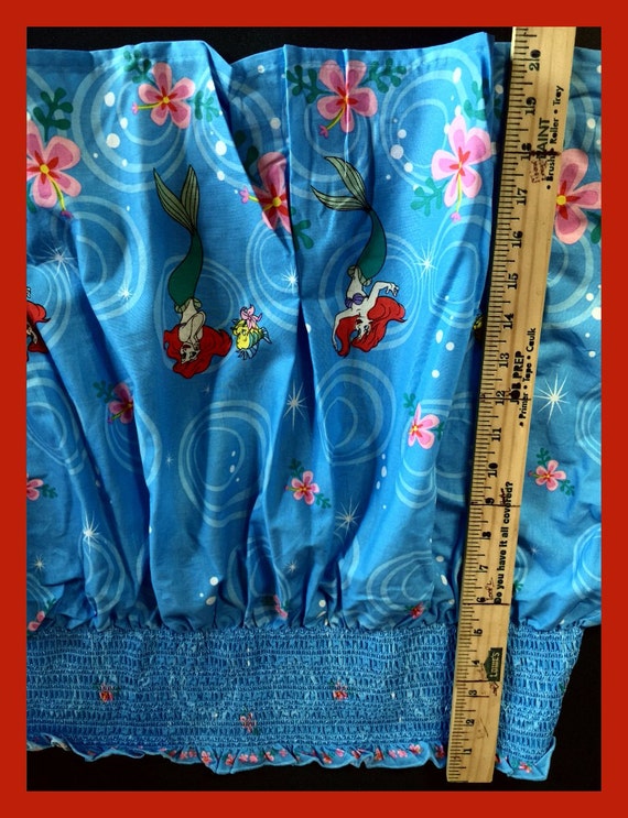 Items similar to Smock The Little Mermaid Disney dress Fabric Mock NEW ...