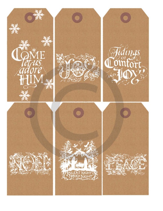 items similar to printable christmas kraft paper christian religious
