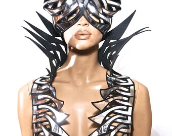 medusa helmet modern warrior helmet scifi warrior headpiece armor sci fi futuristic steampunk cyber headdress superhero