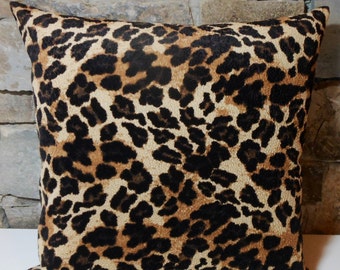Pebbled Velvet Animal Print Pillow Cover//Custom Pillow Cover