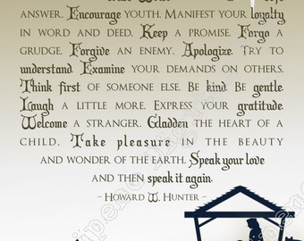This Christmas Howard W. Hunter Printable Quote Wall Art INSTANT DOWNLOAD Digital File