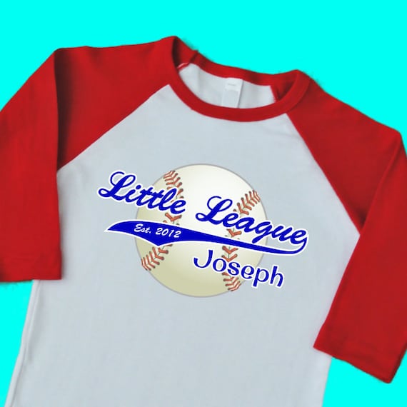 Items similar to Little League Baseball Jersey. Personalized T Shirt ...