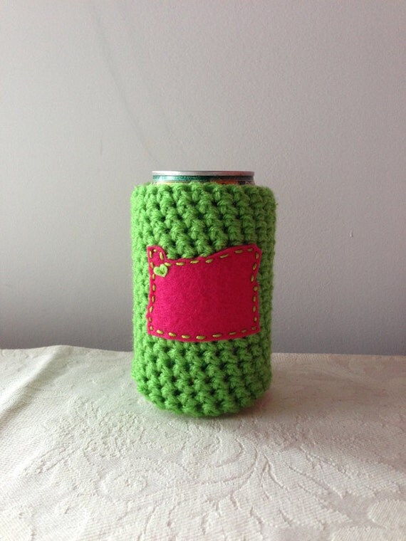Portland Oregon Crochet State Beer Koozie Coffee Cup by Maroozi