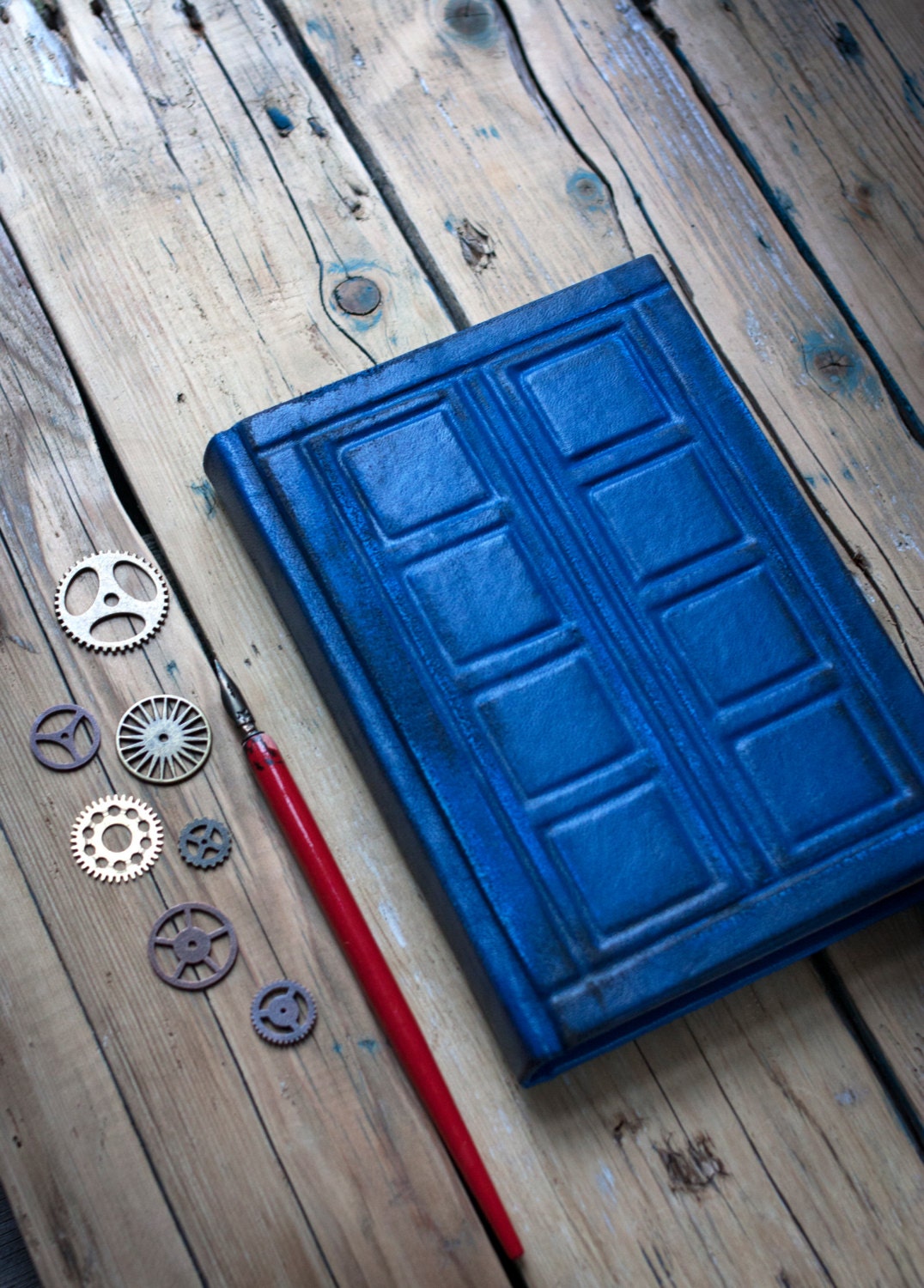 Tardis leather journal Doctor Who leather journal Doctor Who