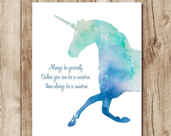 unicorn quote etsy