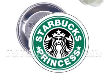 Starbucks Princess - Your Choice of 2-1/4 inch Button Product Accessory