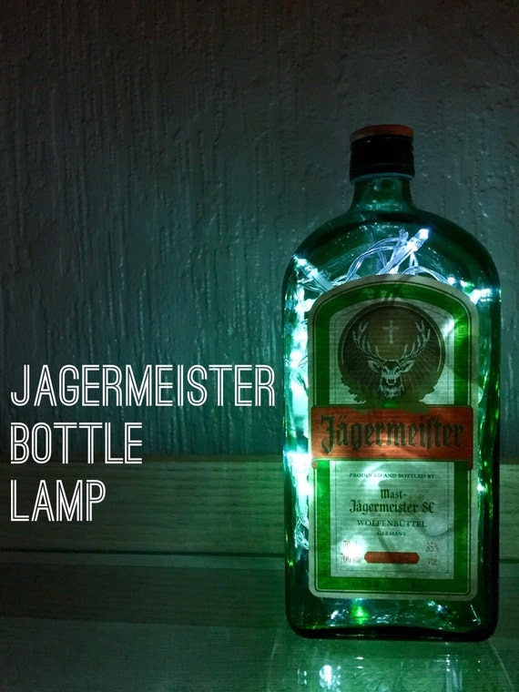 jagermeister 70cl l light upcycled bottle unique present jagermeister 70cl l light upcycled bottle unique present