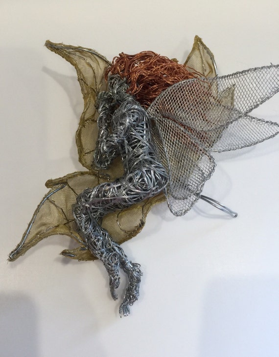 wire fairy sculpture for sale