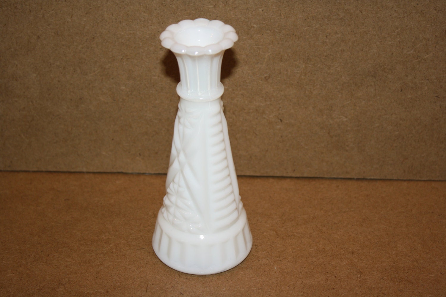 Vintage white milk glass bud vases by FranklinStVintage on Etsy