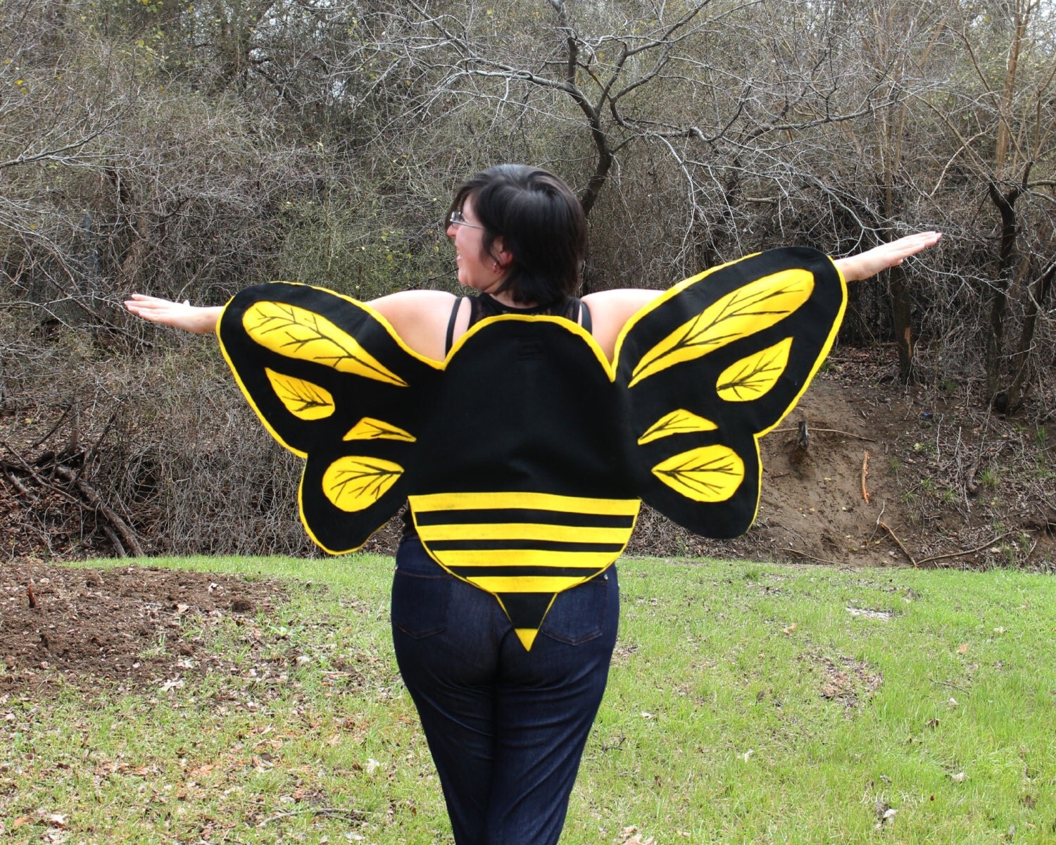 BumbleBee Wings Costume Kids Ages 1 to Adult