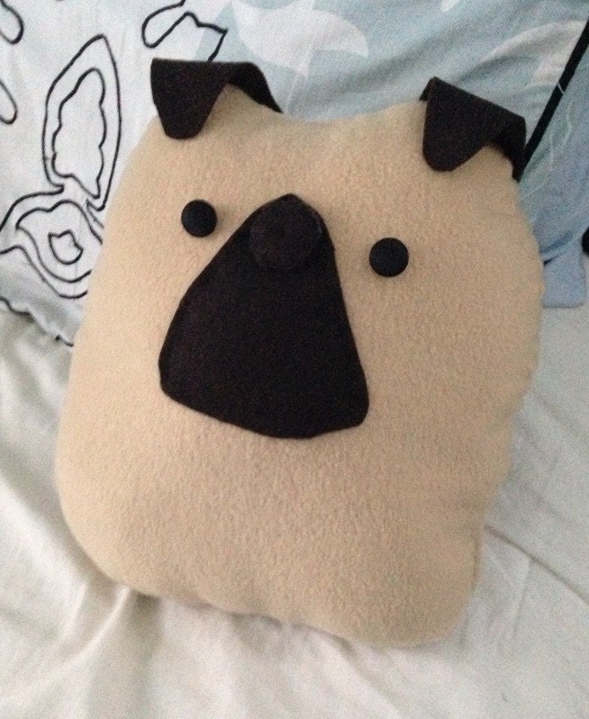 pug pillow plush