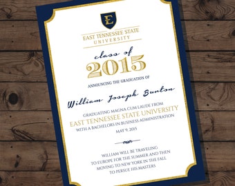 Penn State Graduation Announcement College by BAJDESIGNS on Etsy