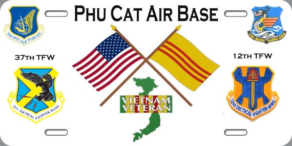  Phu  Cat  Air Base  License Plate by JerrysMilitaryExchan on Etsy