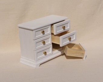 1/6 scale Miniature Dollhouse Dresser / Chest of drawers for 12 inch doll
