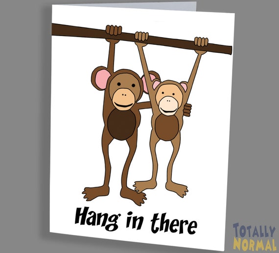 Items Similar To Hang In There Card Thinking Of Yousympathy On Etsy 