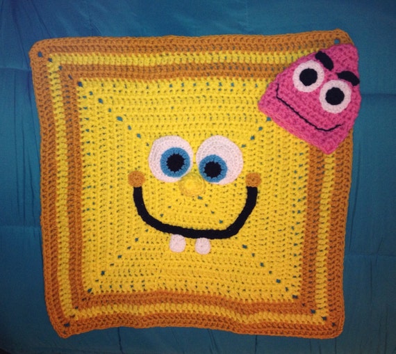 Spongebob Squarepants Baby Blanket and by LoveandCurseWords