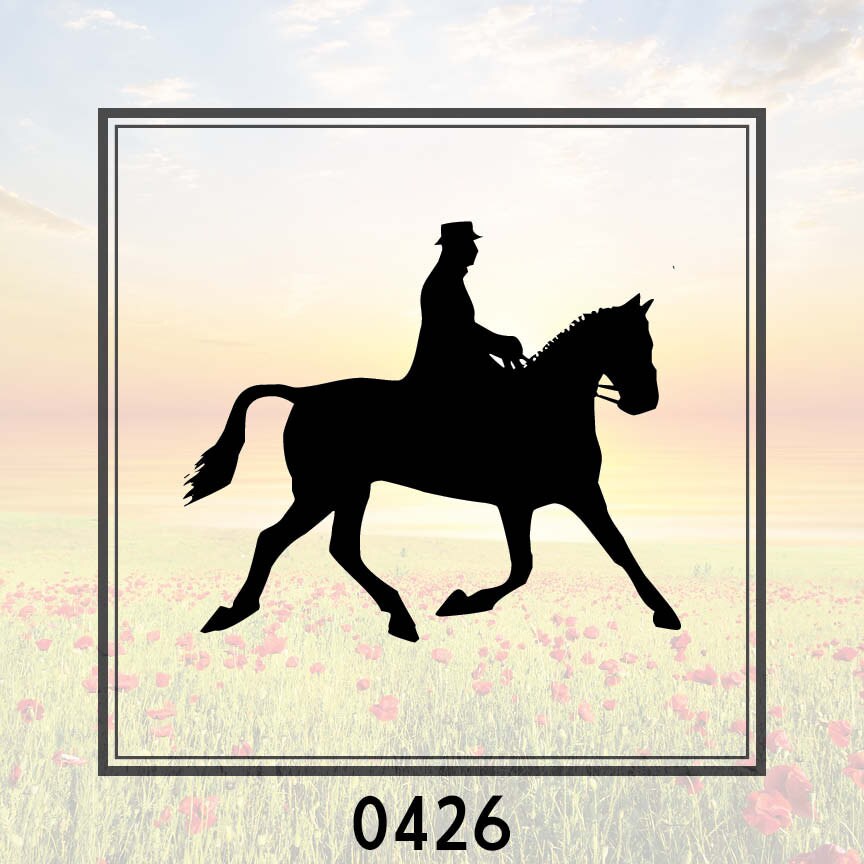 Horse Stencil Horse Rider Stencil Animal DIY Craft Stencil