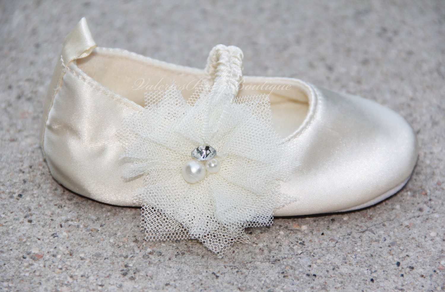 childrens ivory ballet pumps