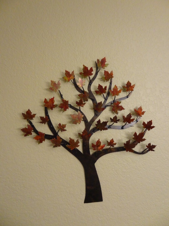 Maple tree Metal tree Wall art Art decor