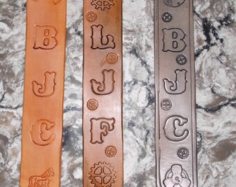 Personalized Leather Bookmark