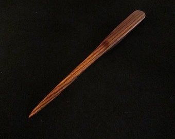 Zebra wood letter opener
