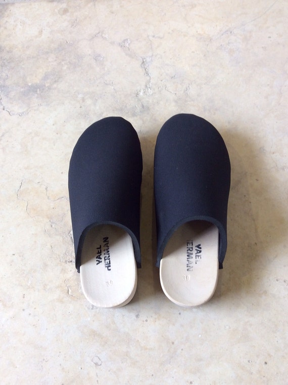 vegan wooden clogs